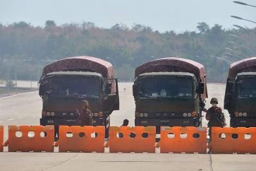 Myanmar soldiers coup