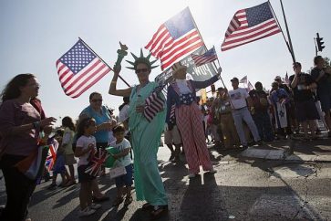 US Evangelical Christians parade in support to Zionist entity