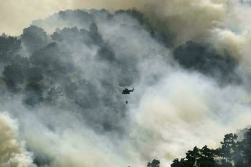 Lebanon wildfires July 2021
