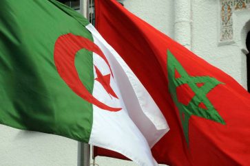 Algeria Morocco flags