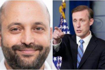 US and Israeli National Security Advisers Jake Sullivan and Eyal Hulata.