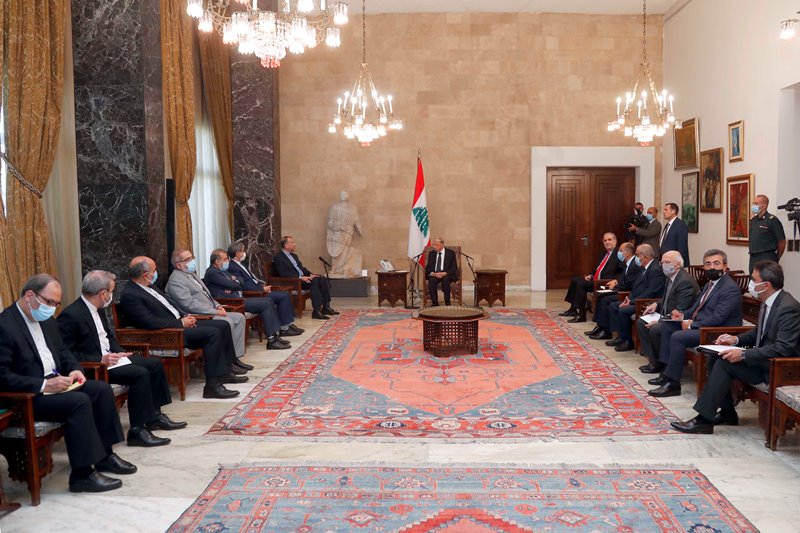 Aoun Iranian delegation