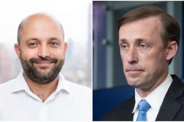 US and Israeli National Security Advisers Jake Sullivan and Eyal Hulata.