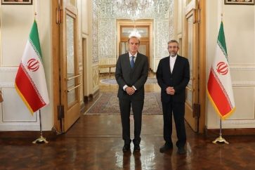 Iranian Deputy Foreign Minister Ali Baqeri and European Union’s deputy foreign policy chief Enrique Mora