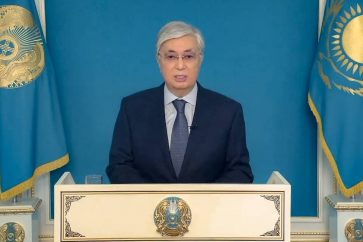 Kazakh President Kassym-Jomart Tokayev