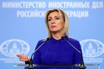 Russian Foreign Ministry spokeswoman Maria Zakharova