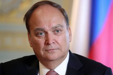 NEW YORK CITY, USA  SEPTEMBER 26, 2019: Russia's Ambassador to the USA Anatoly Antonov gives an interview to the TASS news agency. Valery Sharifulin/TASSÑØÀ. Íüþ-Éîðê. ïîñîë Ðîññèè â ÑØÀ Àíàòîëèé Àíòîíîâ âî âðåìÿ ýêñêëþçèâíîãî èíòåðâüþ àãåíòñòâó ÒÀÑÑ. Âàëåðèé Øàðèôóëèí/ÒÀÑÑ