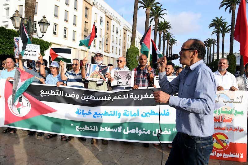 Protest against Israeli Army chief visit in Moroccan capital