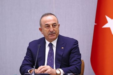 SOCHI, RUSSIA - DECEMBER 29, 2020: Turkey's Foreign Minister Mevlut Cavusoglu gives a joint press conference with Russia's Foreign Minister Sergei Lavrov following their meeting. Russian Foreign Ministry Press Office/TASSÐîññèÿ. Ñî÷è. Ãëàâà ÌÈÄ Òóðöèè Ìåâëþò ×àâóøîãëó âî âðåìÿ ïðåññ-êîíôåðåíöèè ñ ãëàâîé ÌÈÄ Ðîññèè Ñåðãååì Ëàâðîâûì â ðàìêàõ ðîññèéñêî-òóðåöêèõ ïåðåãîâîðîâ. Ïðåññ-ñëóæáà ÌÈÄ ÐÔ/ÒÀÑÑ