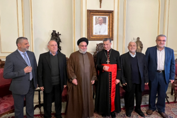 Hezbollah delegation in Bkirki