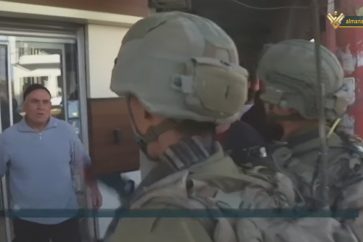 Israeli occupation soldiers in Hawara