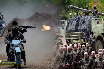 Image prepared by AL-Manar English Website shows Hezbollah fighters during wargames in south Lebanon (May 21, 2023).