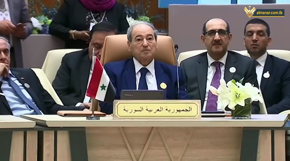 Syrian FM Faisal Al-Mikdad attending the Arab FMs meeting in Jeddah