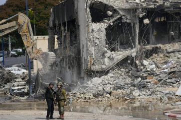 destruction in Sderot