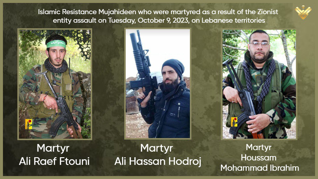 Hezbollah martyrs in South Lebanon