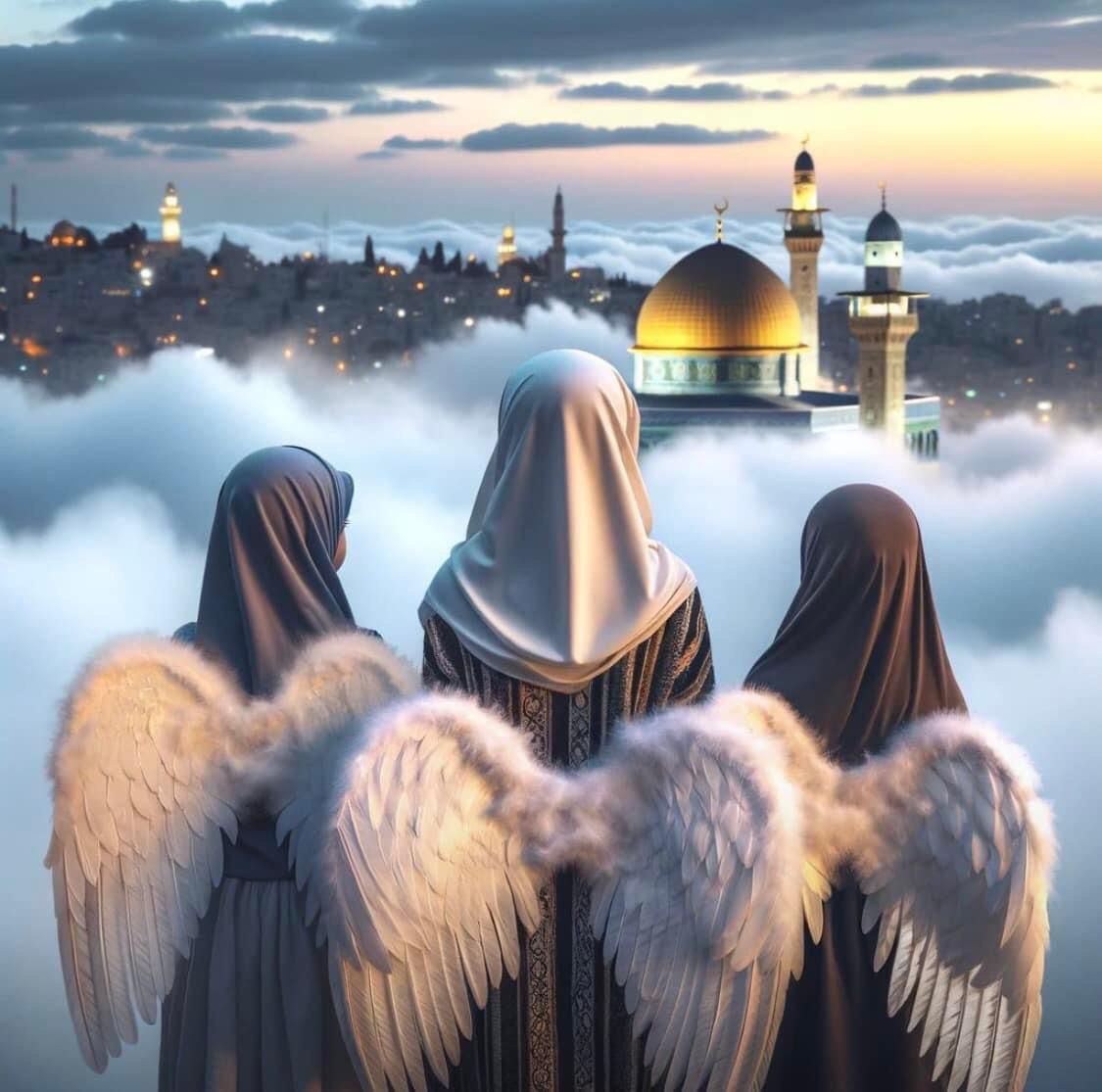 Embodiment of the souls of 4 civilians martyred Sunday 5, November 2023 in Israeli airstrike overlooking Al-Quds