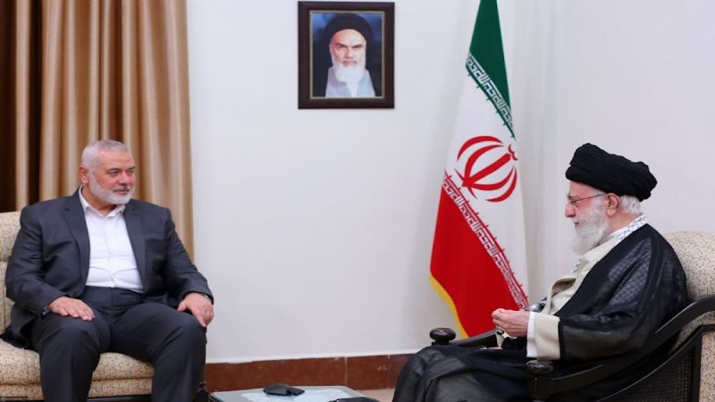 Imam Khamenei with Ismail Haniyeh