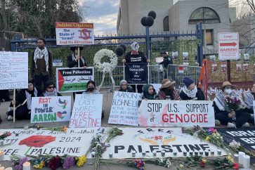 israel-embassy-vigil-aaron-bushnell-mee-umar-farooq-february-2024