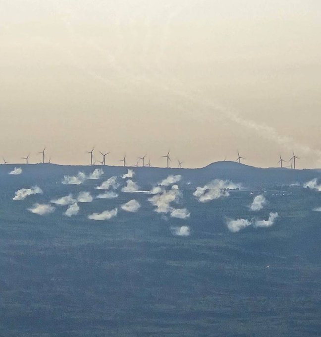 Impact sites after Hezbollah fired a massive rocket barrage, March 12, 2024.