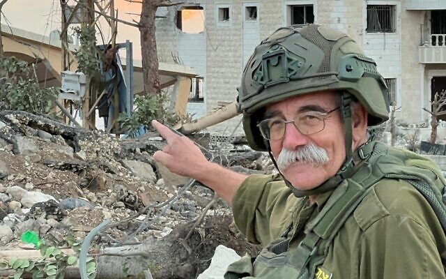 Israeli researcher Ze'ev Erlich seen in Israeli military uniform on November 20, 2024, hours before he was killed in a gun battle with Hezbollah fighters.
