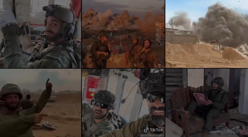 Israeli war crimes social media videos