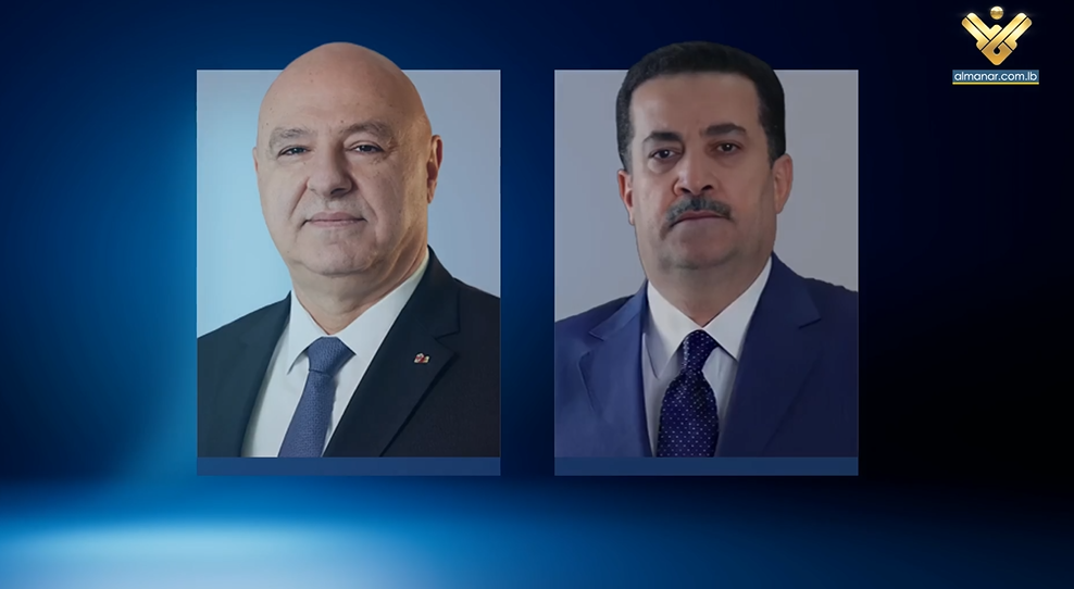 Lebanon's President Joseph Aoun and Iraq's PM Mohammad Al-Sudani