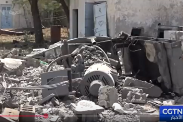 Water supply facility in Mansouriya area destroyed by US air raids on Yemen