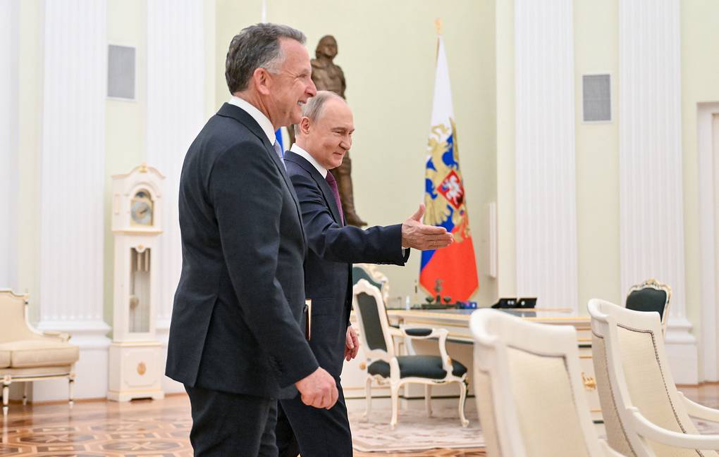 US Special Presidential Envoy Steve Witkoff and Russian President Vladimir Putin
© Kristina Kormilitsyna/POOL/TASS