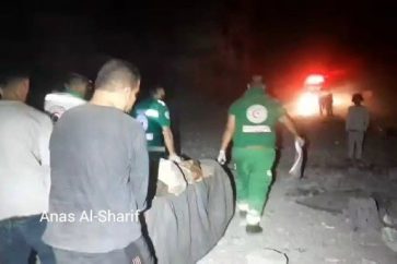 Israeli warplanes bombed the Fatima Bint Asad School in Jabalia al-Balad, northern Gaza, killing 16 people