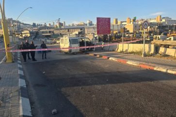 The scene of an attempted car ramming in the Hebron Hills (Occupied Al-Khalil), May 7, 2025.