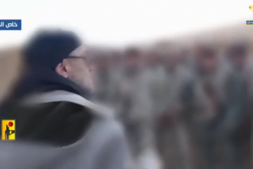 Hezbollah military commander Martyr Mustafa Badreddine addressing fighters in Syria