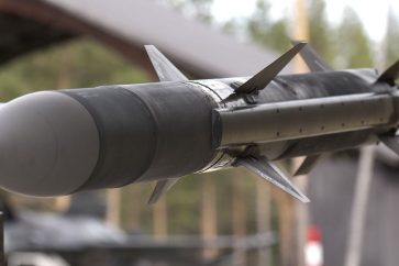An image showing AIM-120C-8 advanced medium range air-to-air missiles.