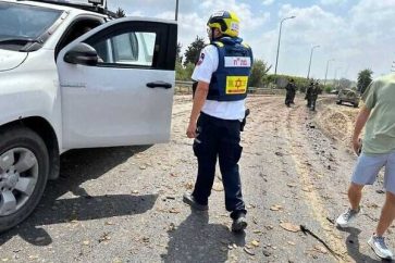 Southern Israel Iran missile strike