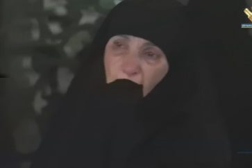 One of the Resistance supporters at Martyr Sayyed Nasrallah shrine