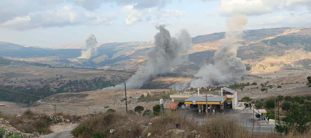 Israeli air raids on South Lebanon