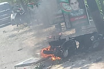 Israeli drone strike south Lebanon Al-Mansouri