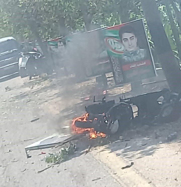 Israeli drone strike south Lebanon Al-Mansouri