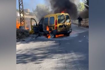 Israeli drone attack on a car in Deir Kifa, South Lebanon