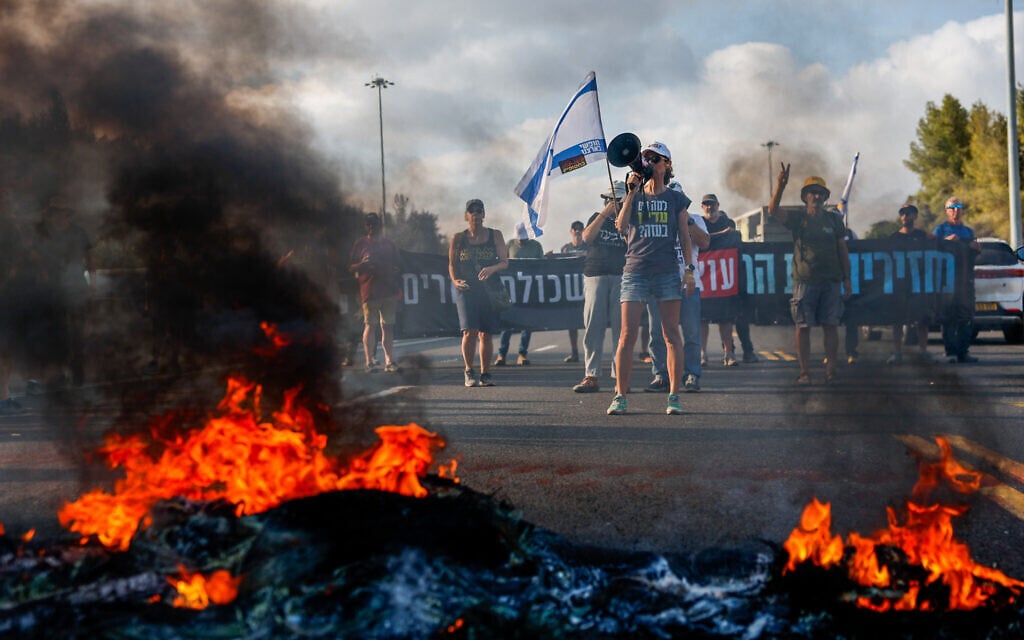 Israel strike protests