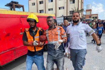 Israeli attack on Nasser Hospital Gaza Khan Younis