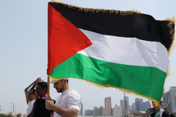 Palestine flag Qatar