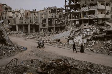 Gaza Khan Younis destruction